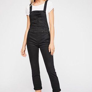 Free People Washed Denim Overalls